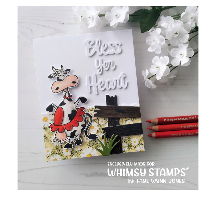 Southern Cow Bell Outlines Die Set - Whimsy Stamps