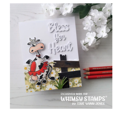 Southern Cow Bell Outlines Die Set - Whimsy Stamps