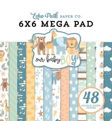 Our Baby Boy 6x6 Mega Pad - Echo Park Paper Co.
