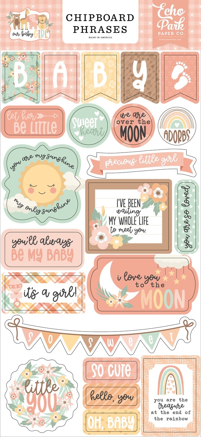 Our Baby Girl Phrases - Echo Park Paper Co.