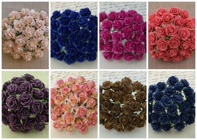 20mm Open Roses Color Set 2 - Promlee Flowers