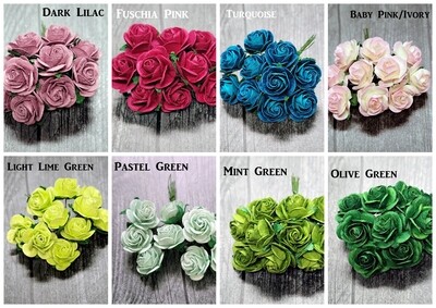 10mm Open Roses Color Set 5 - Promlee Flowers