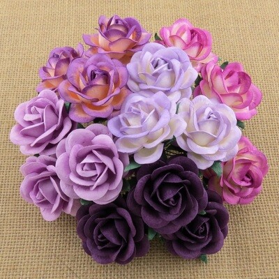 35mm Purple/Lilac Tone Trellis Roses - Promlee Flowers