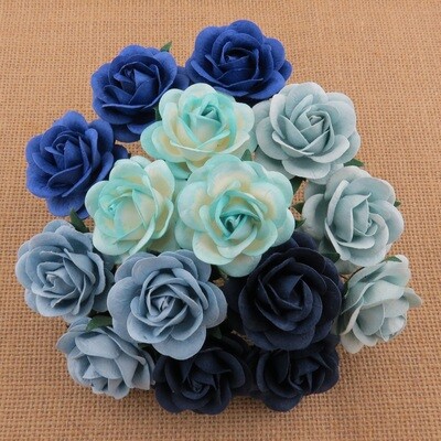 35mm Blue Tone Trellis Roses - Promlee Flowers