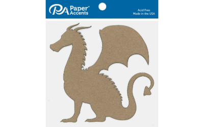 Kraft Chipboard Dragon - Paper Accents