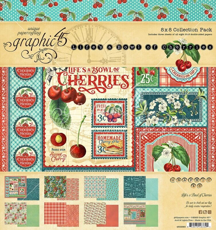 Life&#39;s a Bowl of Cherries 8x8 - Graphic 45
