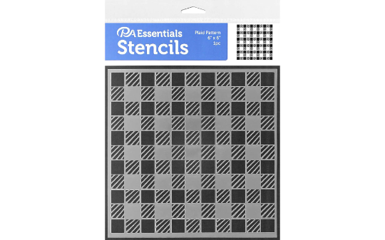 Plaid Pattern Stencil - PA Essentials