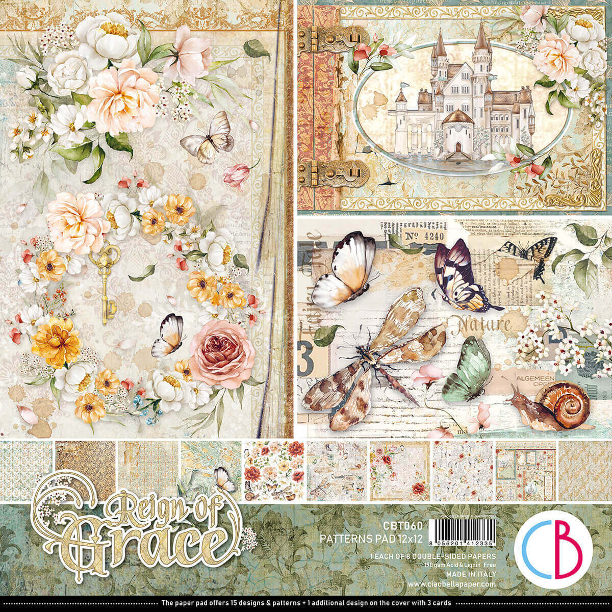 Reign of Grace 12x12 Patterns - Ciao Bella