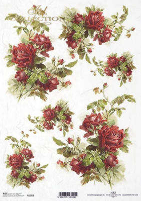 Roses Rice Paper - ITD Collection