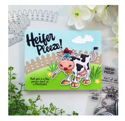 Southern Heifer Clear Stamp - Whimsy Stamps