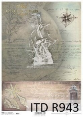 Maritime decoupage paper - ITD Collection