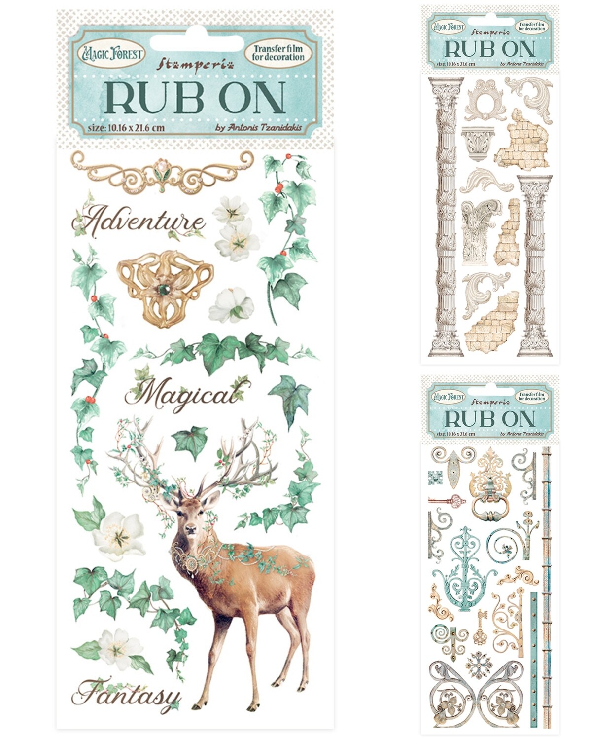 Magic Forest Rub Ons - Stamperia
