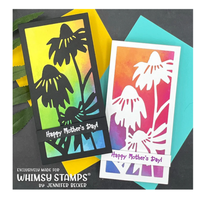 Coneflower Frame Die Set - Whimsy Stamps