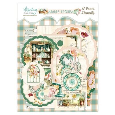 Nana's Kitchen Paper Elements - Mintay Papers