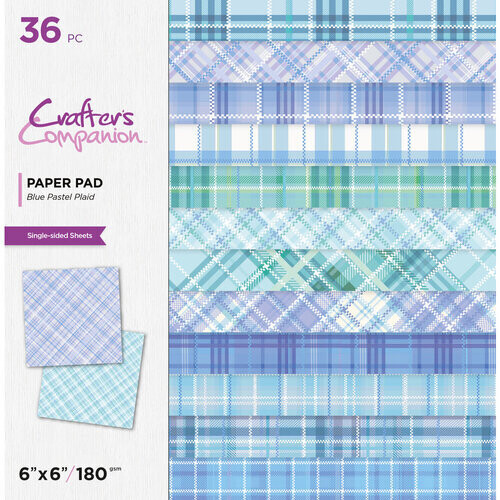 Blue Pastel Plaid 6x6 - Crafter&#39;s Companion
