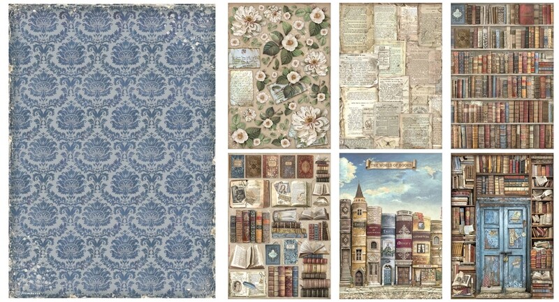 Vintage Library A4 - Stamperia