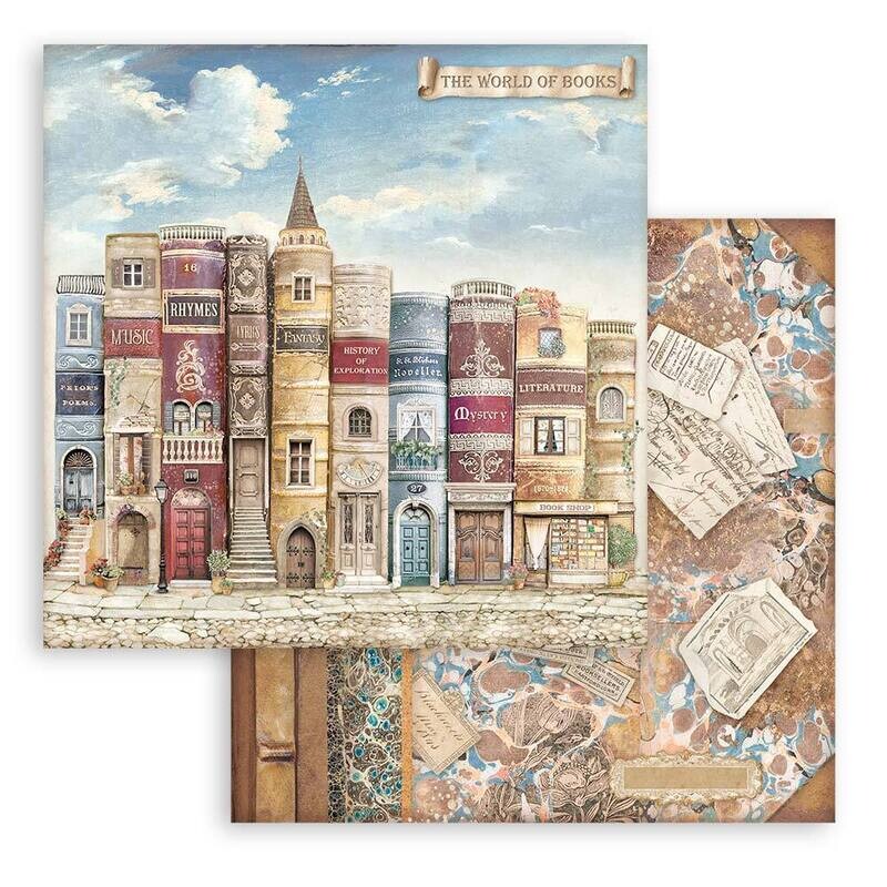 Vintage Library 12x12 - Stamperia