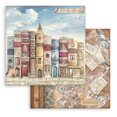 Vintage Library 12x12 - Stamperia