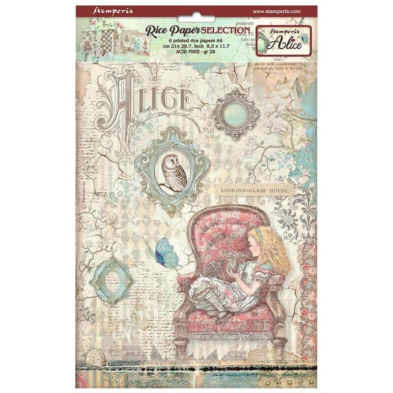 Selection 6pk A4 - Stamperia Alice Forever