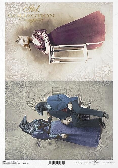 Animals in Costume Rice Paper - ITD Collection