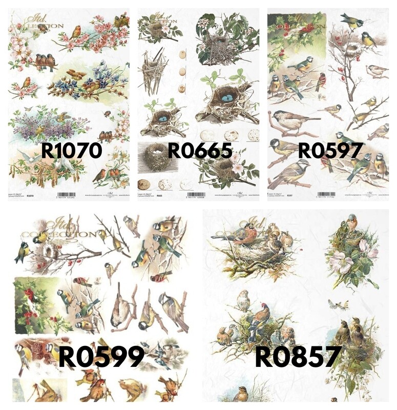 Birds Rice Paper - ITD Collection