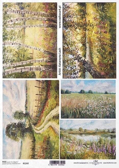 Idyllic Landscapes Rice Paper - ITD Collection