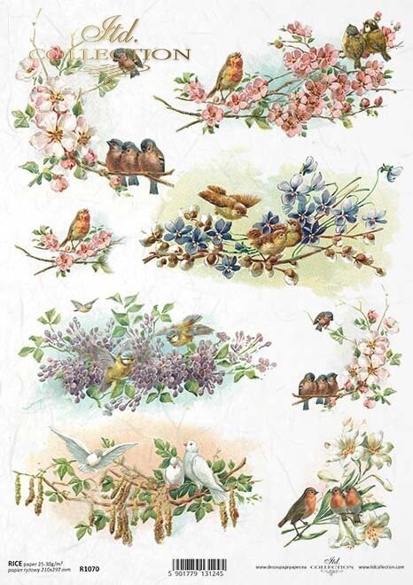 Birds Rice Paper - ITD Collection