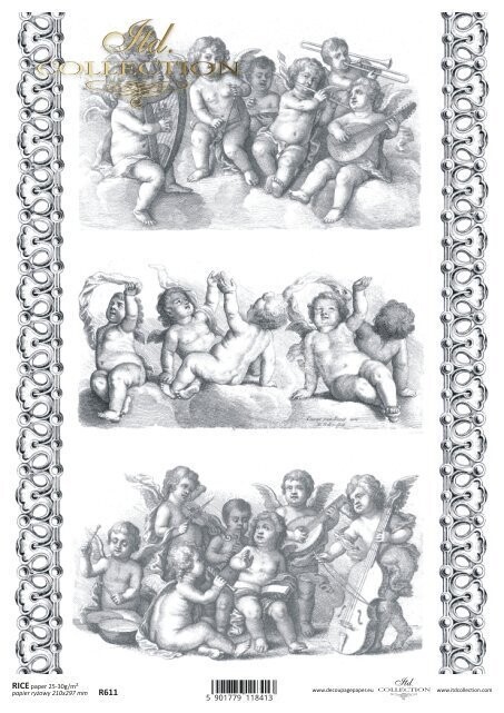Angel/Cherub Rice Paper - ITD Collection