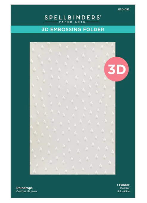 Raindrops Embossing Folder - Spellbinders