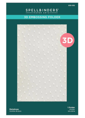 Raindrops Embossing Folder - Spellbinders