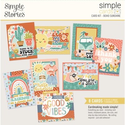 Boho Sunshine Simple Cards Card Kit - Simple Stories