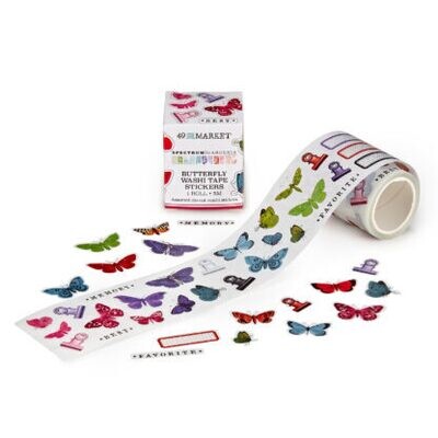 Butterfly Gardenia Washi Sticker Roll - 49 and Market Spectrum Gardenia