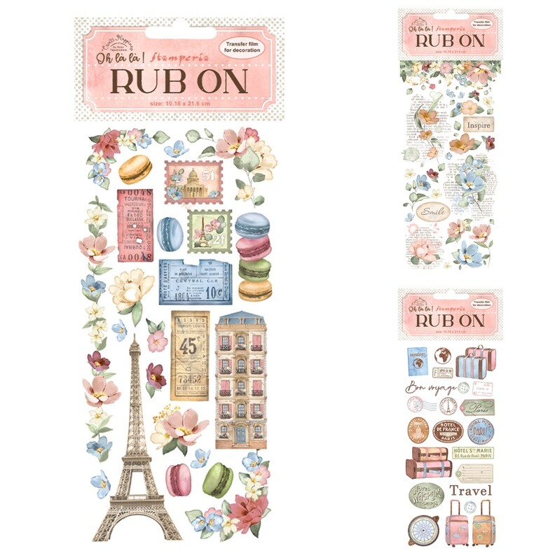 Oh La La Rub Ons - Stamperia Create Happiness Oh La La Rub Ons - Stamperia Create Happiness