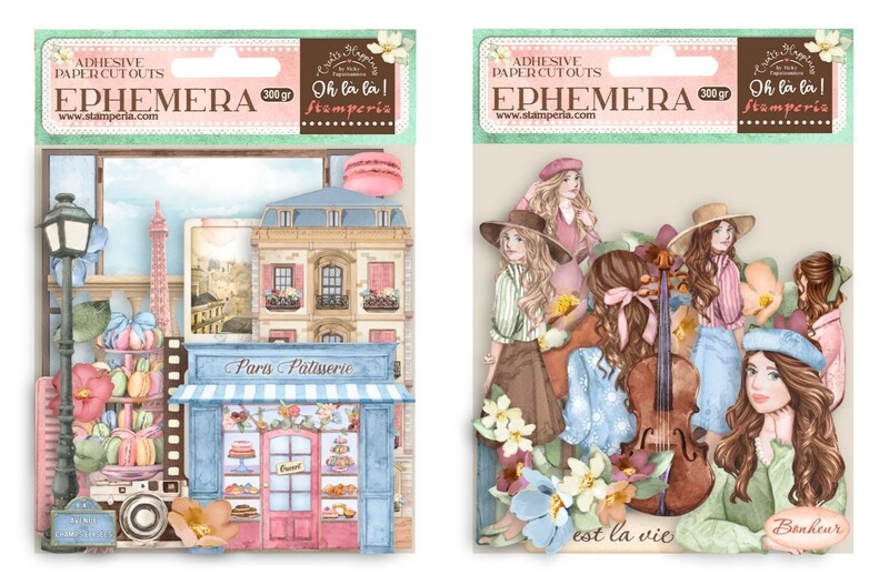 Oh La La Ephemera - Stamperia Creating Happiness Oh La La Ephemera - Stamperia Creating Happiness