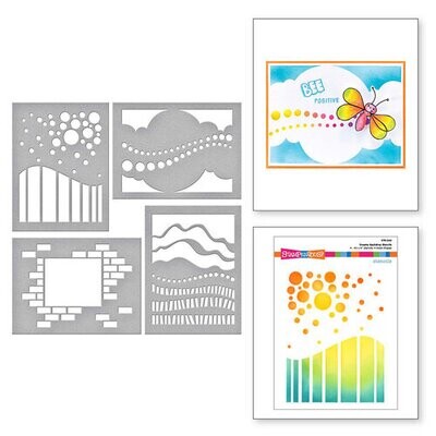 Dreamy Backdrop Stencils - Spellbinders