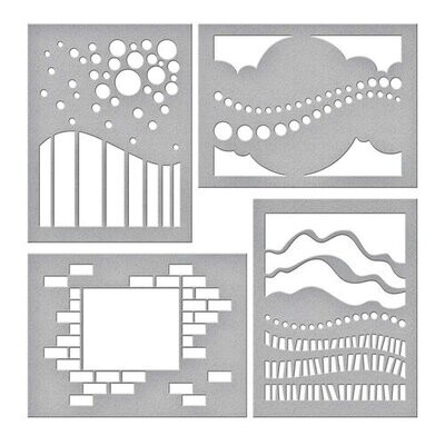 Dreamy Backdrop Stencils - Spellbinders