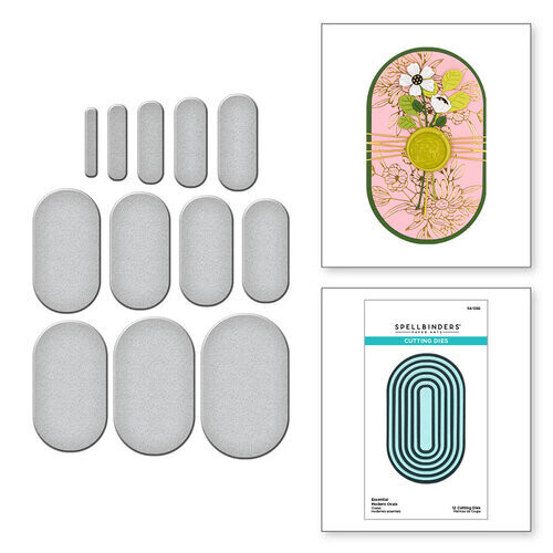 Essential Modern Ovals - Spellbinders Sealed For Summer Collection