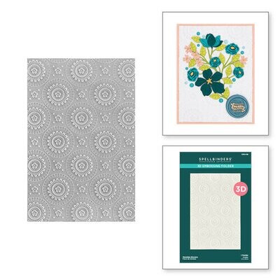 Mandala Blooms Embossing Folder - Spellbinders Sealed for Summer Collection