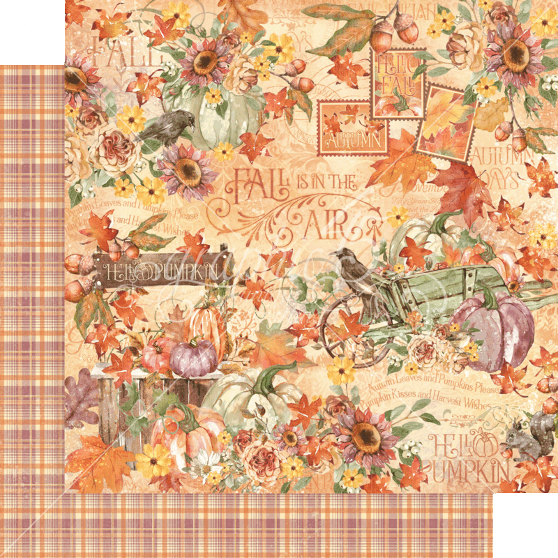 Hello Pumpkin 8x8 - Graphic 45