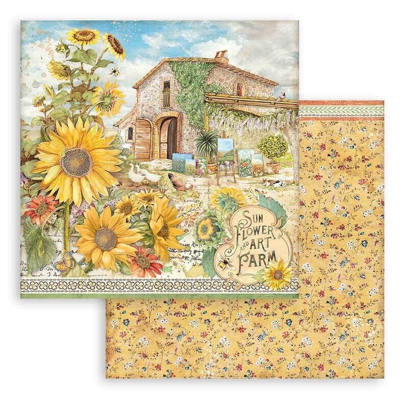 Sunflower Art 12x12 - Stamperia