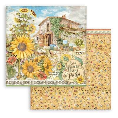 Sunflower Art 12x12 - Stamperia