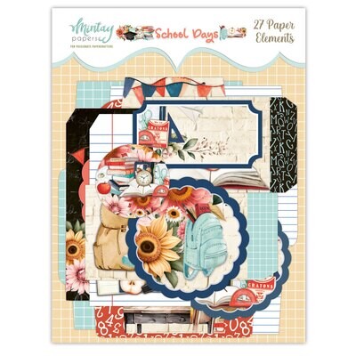 School Days Paper Elements - Mintay Papers