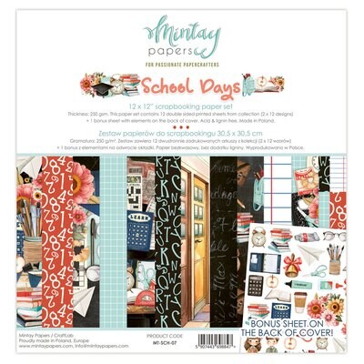 School Days 12x12 - Mintay Papers