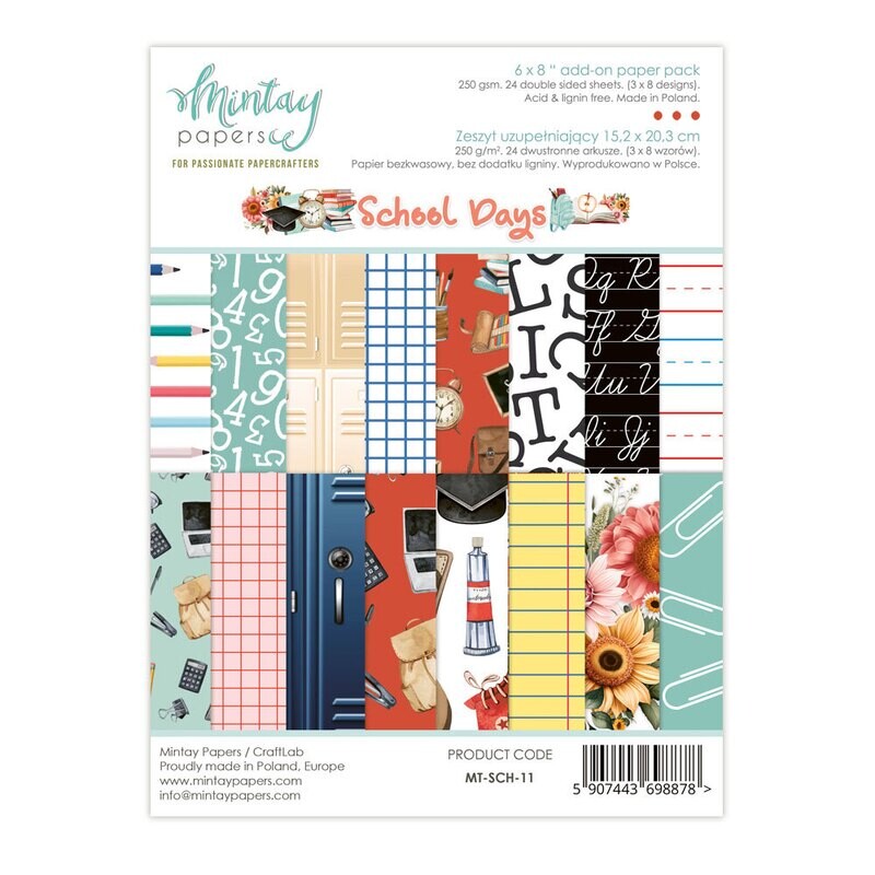School Days 6x8 - Mintay Papers