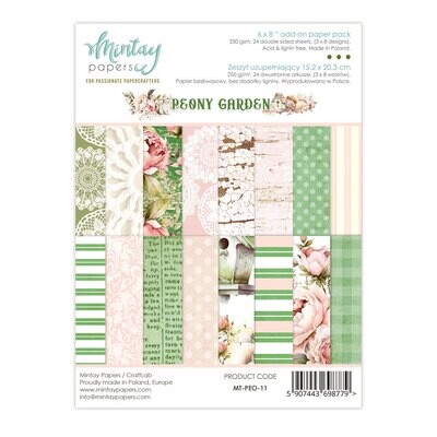 Peony Garden 6x8 - Mintay Papers