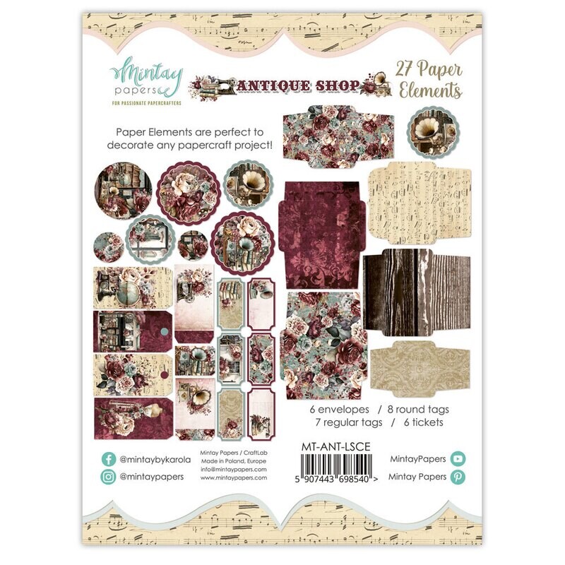 Antique Shop Paper Elements - Mintay Papers