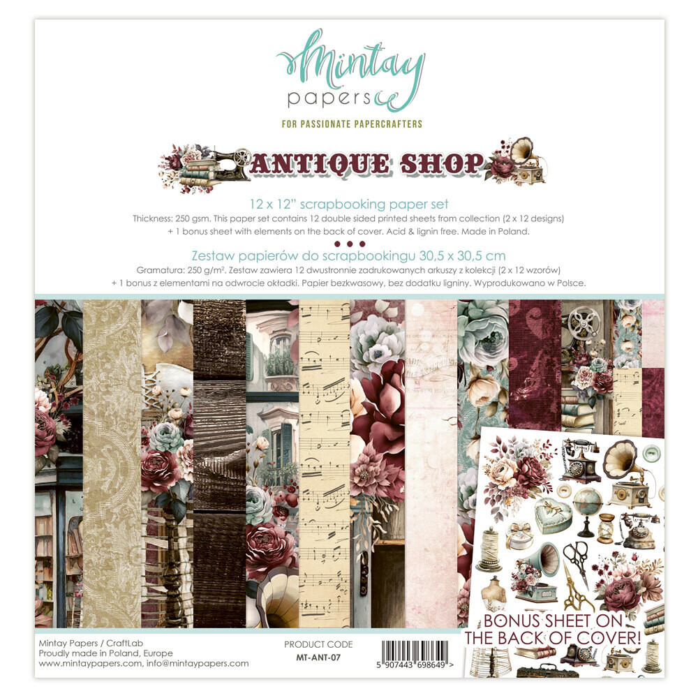 Antique Shop 12x12 - Mintay Papers