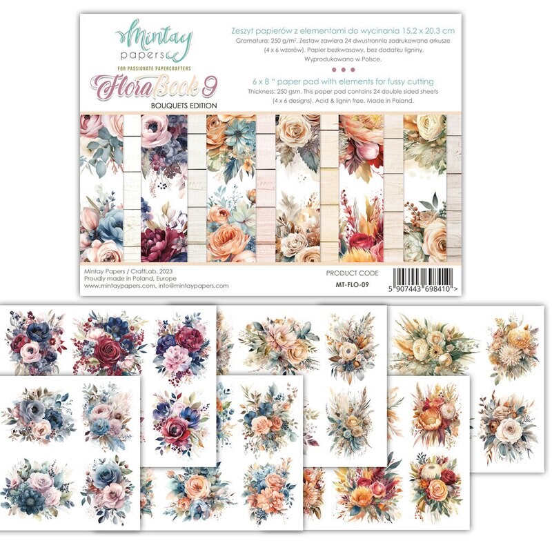 Flora 9 Bouquets Edition 6x8 - Mintay Papers