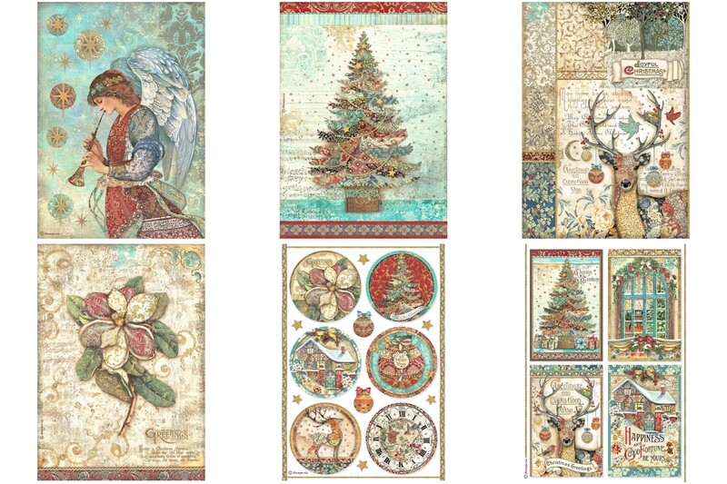 Christmas Greetings A4 - Stamperia