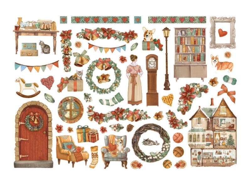 All Around Christmas Ephemera - Stamperia
